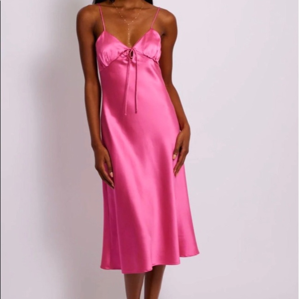RESA Suki Slip in Dress in bubble gum